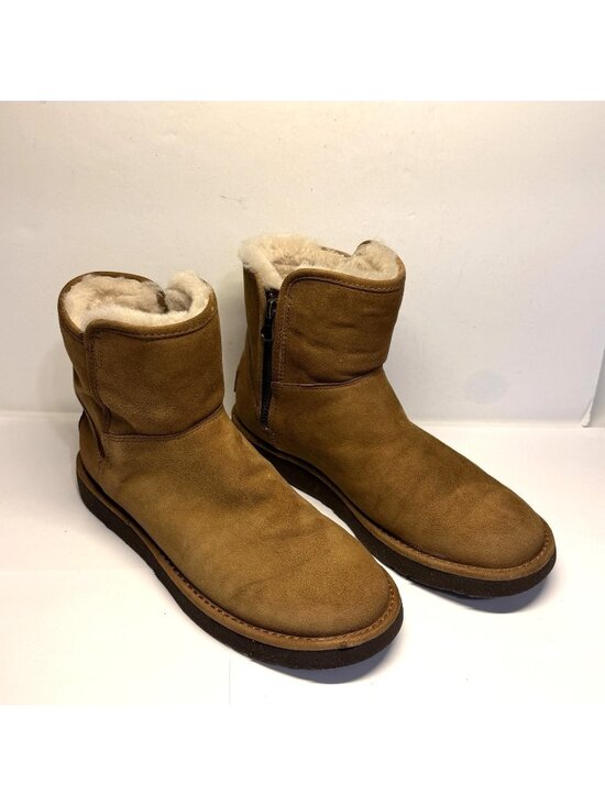 UGG Shoes - UGG Abree Women Mini Ankle Sheepskin Brown Suede Boots Size 6US 37EU